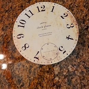 Pottery brand clock plate set 4